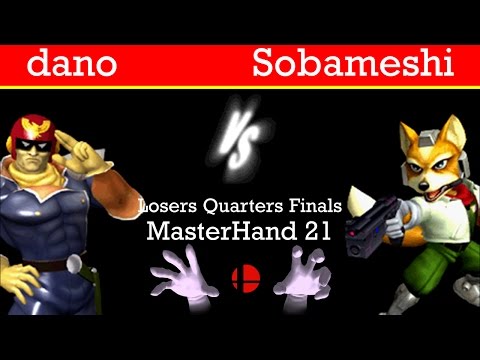 MasterHand 21 LQF - dano(C.Falcon) vs. Sobameshi(Fox)