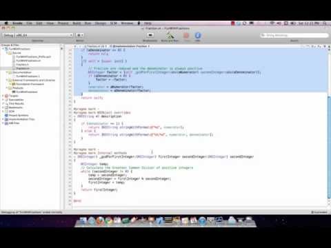 iOS Development Course Fall 2010 Lecture 08 - Fraction Class: Initialization