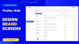 Flutter Admin Panel: Build Responsive Brand Screens UI | eCommerce App