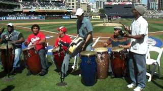 Steve Haney Y Toca Libre Performin At Petco Park For the Cuba Vs Japan Baseball Game