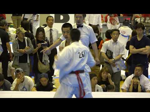 【白蓮会館】坂田 龍星 (真正会) vs 松岡 大翔 (王丸道場)〜全九州空手道選手権大会
