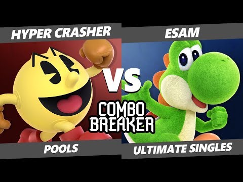 CB 2019 SSBU - Hyper Crasher (Pac-Man) Vs. PG | ESAM (Pikachu, Yoshi) Smash Ultimate Tournament Pool