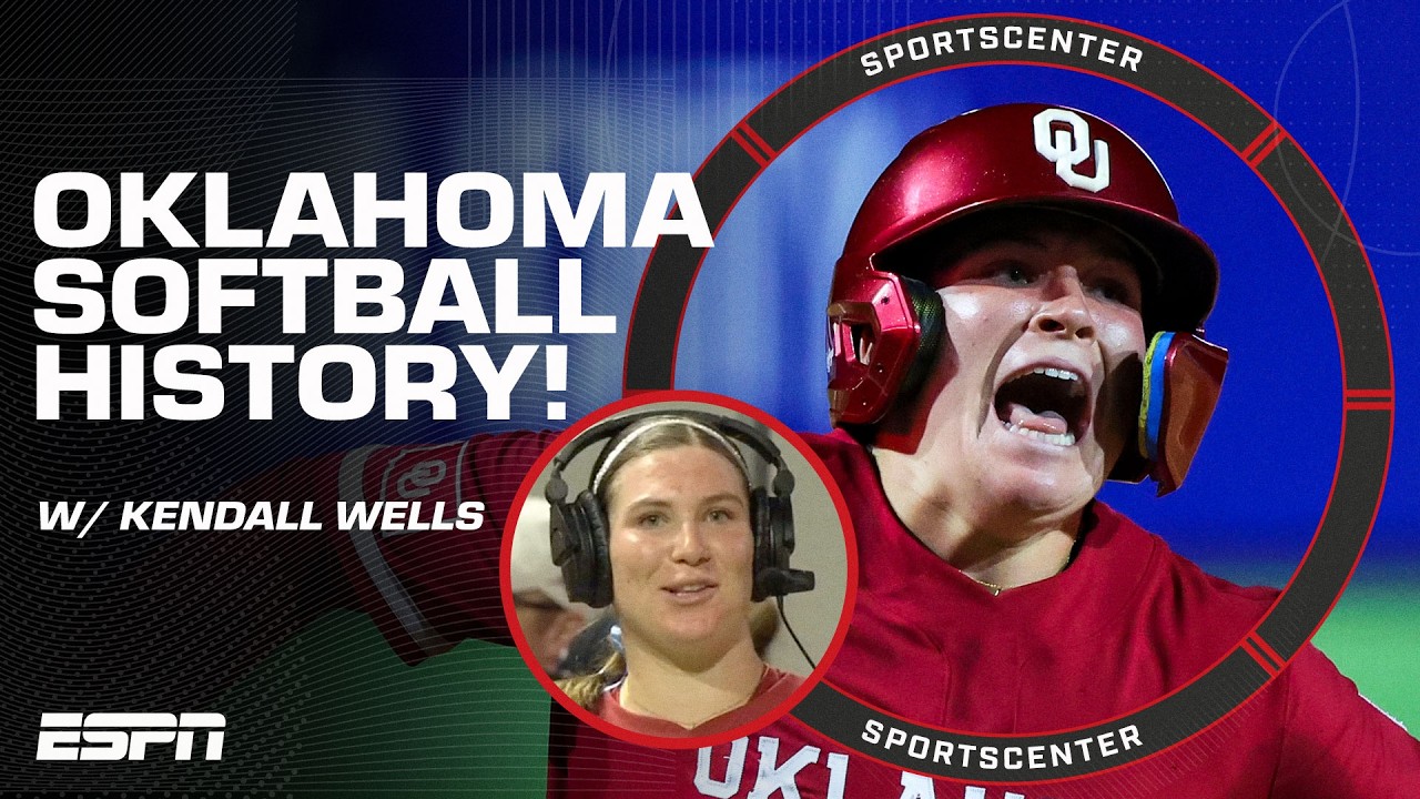 Oklahoma softball coach Patty Gasso calls freshman phenom Kendall Wells a 'class clown' 🤣 | SC