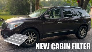 Buick Enclave Cabin Air Filter Change How-To