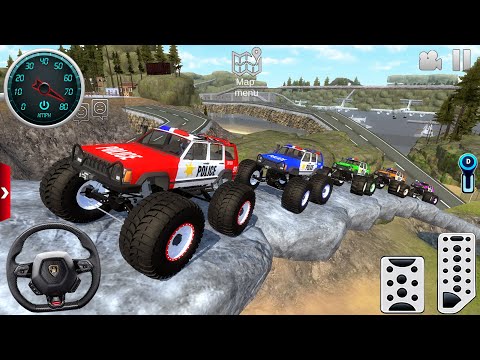 Impossible Monster Truck Mega Ramp Driving #1 - Police Car Extreme Stunts - Android Gameplay [FHD]