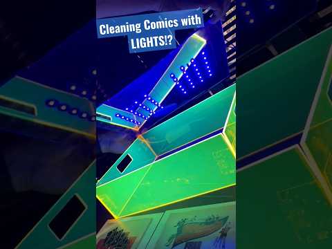 Cleaning Comics...with LIGHT!? | Dr.Rick's Comic Pro-Tips ft. @ImmaculateComics #shorts