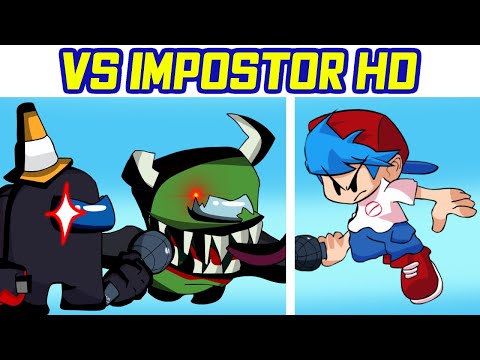 Friday Night Funkin' VS Impostor HD V3 ALL WEEKS 1-3 (Secret Defeat Song) (Among Us) Mod Showcase