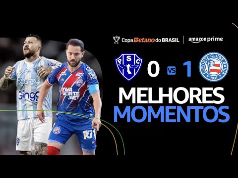 Gols e lances de Paysandu x Bahia