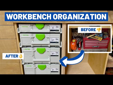 Shop Organization - Using Festool's SYS3 Rails to Make Use of Junk Space