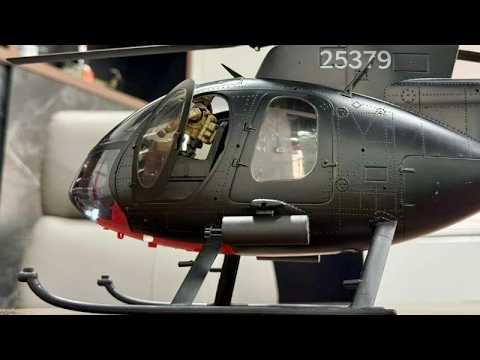 New MD500 MH-6 Little Bird🫡 Military GPS RC Helicopter | YU XIANG F119S