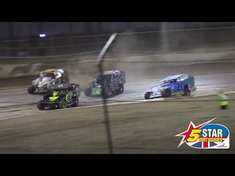 V8 Dirt Modifieds: Victorian Title - Heat Race Highlights - Moama - Mar 2018
