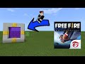 CARA MEMBUAT PORTAL FREE FIRE - MINECRAFT PE CARA MEMBUAT PORTAL FREE FIRE - MINECRAFT PE