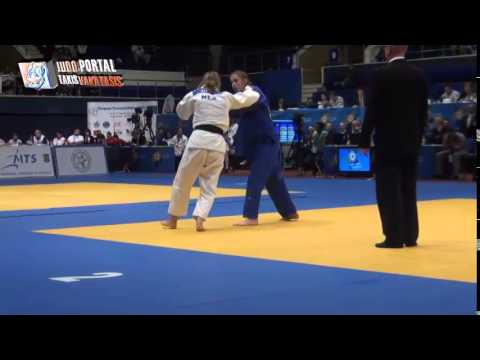 European Judo Championships Juniors Bucharest 2014 Final -63kg VELEMA (NED) - GERCSAK (HUN)