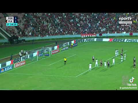 GOLAÇO DE CAVADINHA DE ARRASCAETA CONTRA A PORTUGUESA-RJ (PORTUGUESA-RJ 0 X 5 FLAMENGO) (CARIOCÃO)