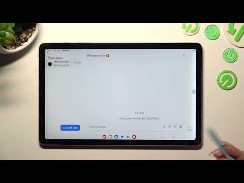 How to Add Pictures & Photos to Text Messages on Samsung Galaxy Tab s6 Lite 2022?