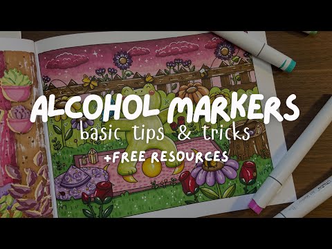 How to color like a PRO using alcohol markers ✿ Beginner tips and tricks