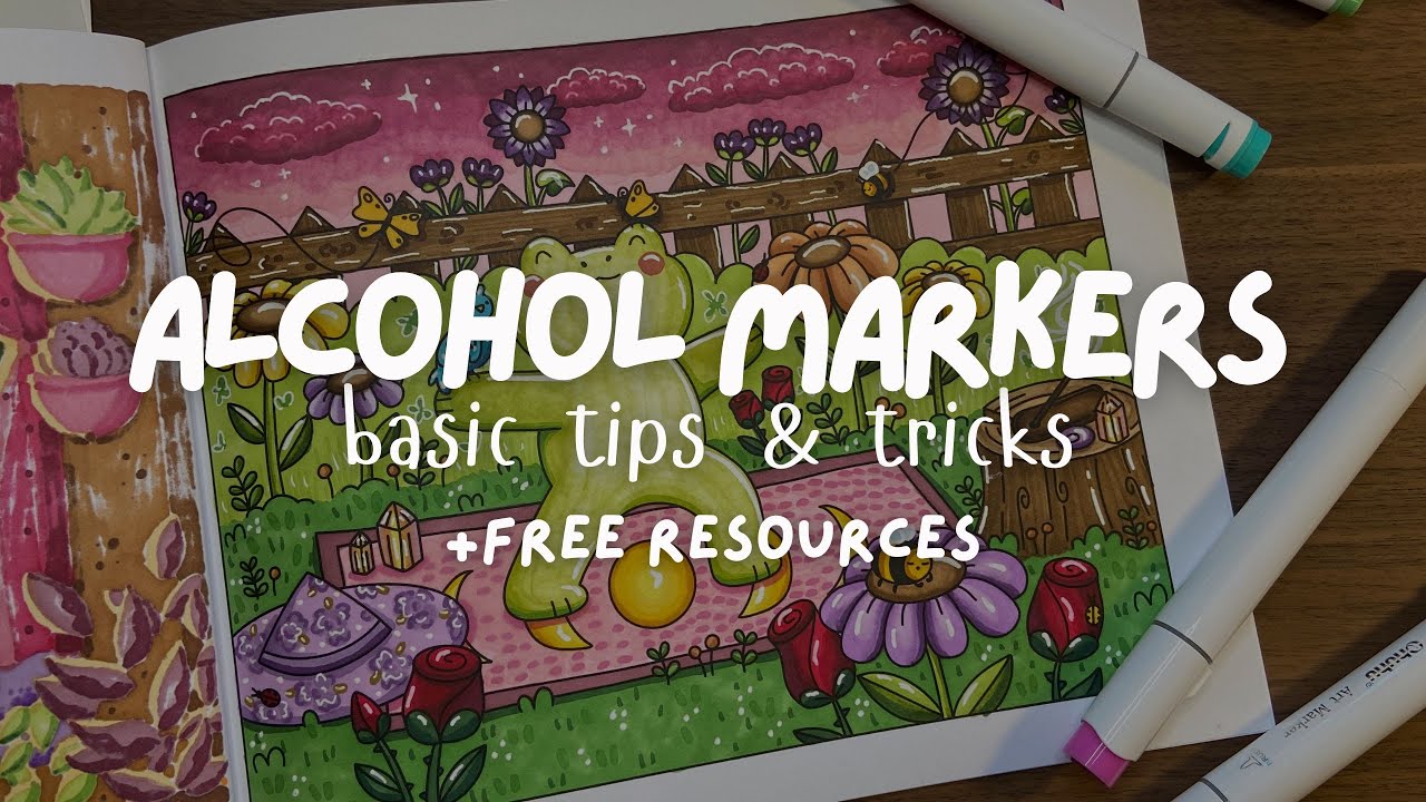 How to color like a PRO using alcohol markers ✿ Beginner tips and tricks