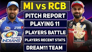 MI vs RCB Dream11 Team 2021 | MA Chidambaram Stadium Chennai Pitch Report