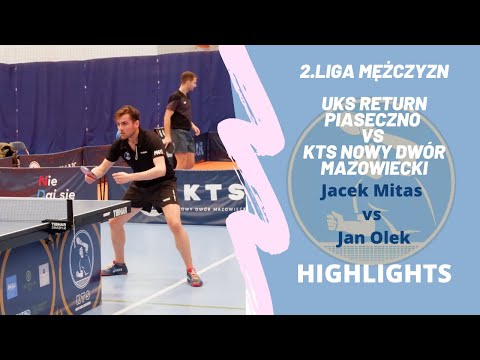 2.liga: Jacek Mitas (UKS Return Piaseczno) vs Jan Olek (KTS Nowy Dwór Mazowiecki) HIGHLIGHTS