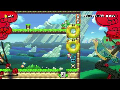 ヨッシーと楽しいＳＰＥＥＤＲＮ!　50秒 by N'y/~ともや~ 🍄 Super Mario Maker #afl 😶 No Commentary