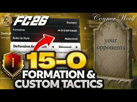 UNSTOPPABLE Best 15-0 Rank 1 FC26 4411 Custom Tactics 🔥👀