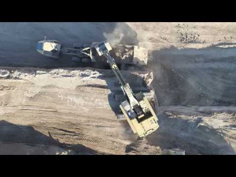 Caterpillar 390 Excavator Drone Footage!