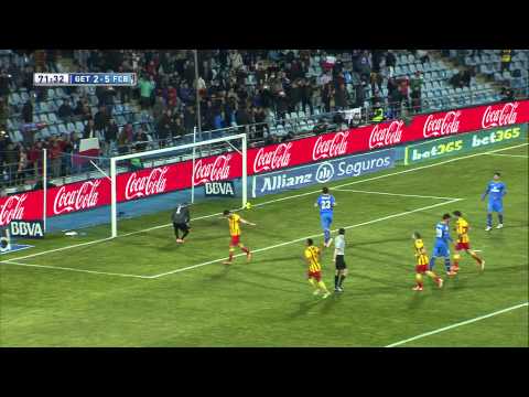 Gol de Fàbregas (2-5) en el Getafe CF - FC Barcelona - HD
