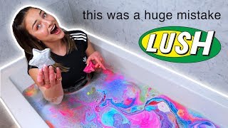Using Every Lush Bath Bomb At Once