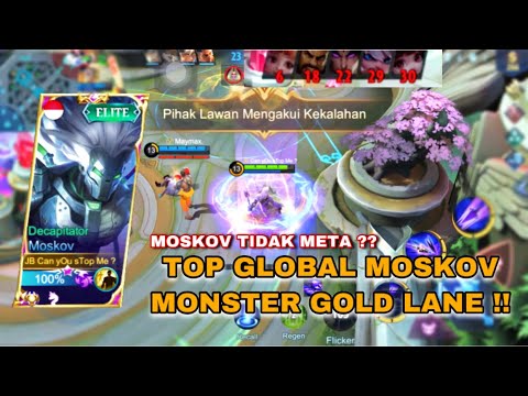 TOP GLOBAL MOSKOV GOLD LANE !!Cara Melawan Popol & Kufa di Gold Lane