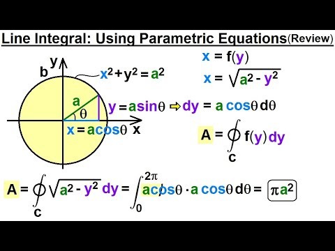 Calculus 3: Line Integrals (7 of 44) What is a Line Integral? Using Parametric Equations Video