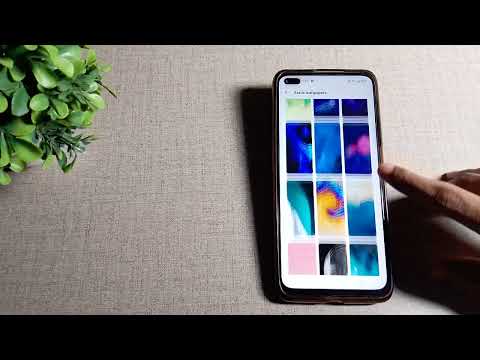 How to set custom wallpaper in Realme x50 Pro mobile in Hindi setting