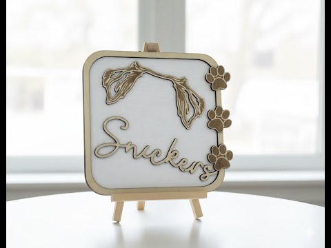 Personalized Dog Memorial Sign with 3D Wood Pet Ears Dog Art Pet Memorial Gift Pet Memorial Sign