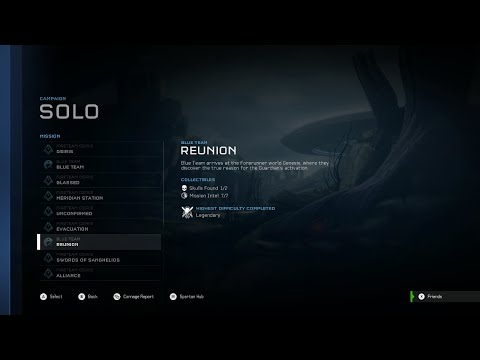 Halo 5: Guardians - Reunion - Legendary Lone Wolf Walkthrough