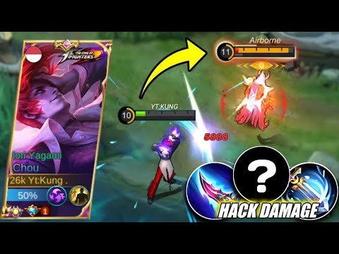 TOP GLOBAL  CHOU BUILD FULL DAMAGE ONE SHOT ONE KILL!!🔥2023 BEST BUILD | MLBB