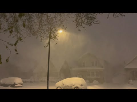 Lake effect snow hammers western New York