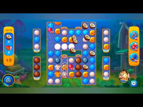 фишдом 2022  #  10770 уровень - прохождение без бустеров # Fishdom,   10770  level - no Boosters.