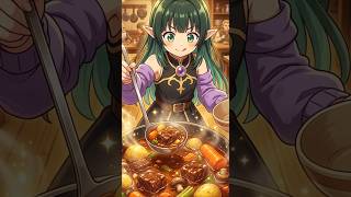 【エルフの異世界グルメ紹介】オーク肉の濃厚シチュー【長屋のひよりん/VTuber】#sora #AI #個人vtuber