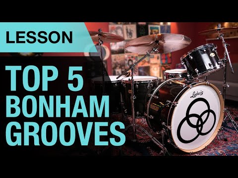 Top 5 Led Zeppelin Drum Grooves | John Bonham | Drum Lesson