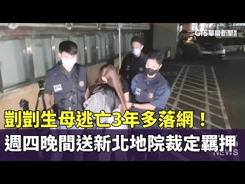 剴剴生母逃亡3年多落網！　週四晚間送新北地院裁定羈押