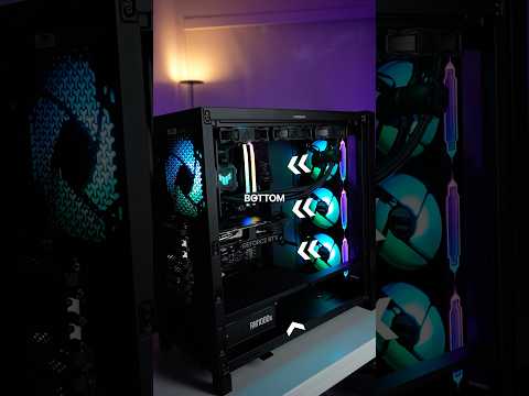 Exhaust or intake for pc fans