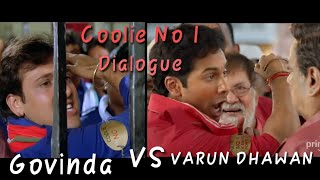 Govinda Vs Varun Dhawan | Coolie No 1 | Best Dialogue Raju Mera Name |sikendra sahani