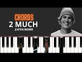 2 Much Piano Chords Justin Bieber: Learn to Play the harmony