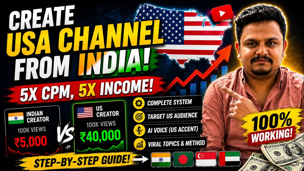 How to Create a US YouTube Channel from India