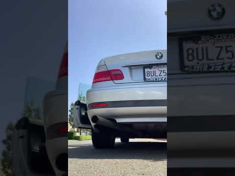 E46 Catless headers/straight pipe with 1 vibrant resonator. COLD START🥶