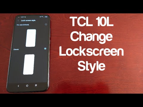 TCL 10L How To Change Lock Screen Styles