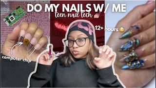 i put a computer chip IN MY NAILS... *it took 12 HOURS*