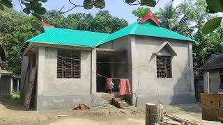 আজ আমাদের নতুন ঘরের মেঝে ঢালাই করা হল 😍 Bangladeshi simple village life 🌴 shadow of village
