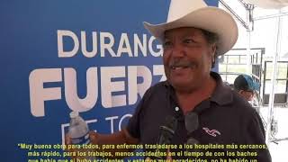 SE ENTREGÓ RETORNO CHILCHOTA Y RECONSTRUCCIÓN DE CAMINO GREGORIO GARCÍA - EL LUCERO EN GÓMEZ PALACIO