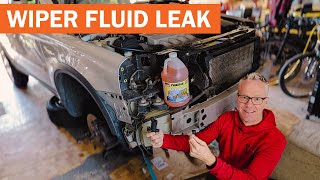 Volvo XC90 V8 Windshield Washer Fluid Tank Leak Fixed  - New Pump & Grommet