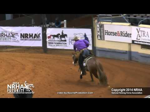 Shes A Shining Gun ridden by Sebastian Petroll - 2014 NRHA Futurity (Open Futurity - Semi Finals)